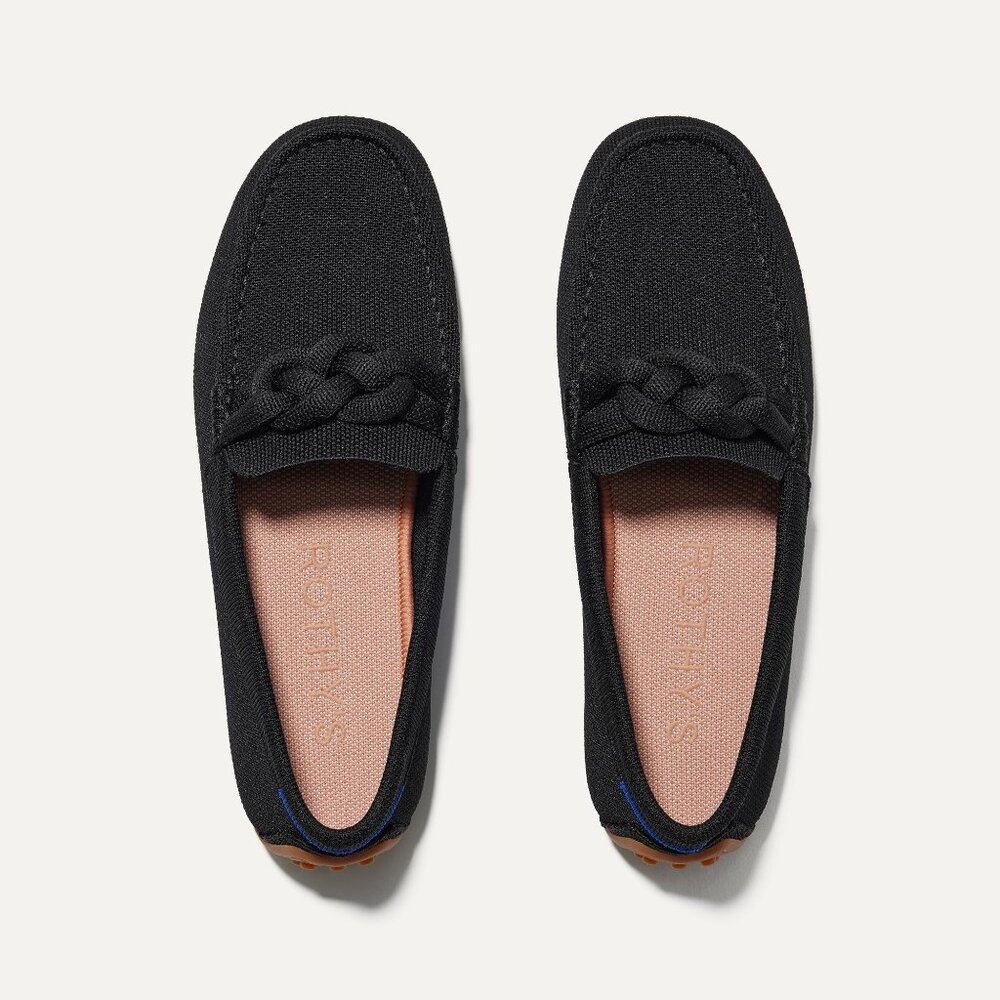 Rothy's The Braid Driver - Black Size 9.5